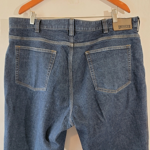 Duluth Flex Ballroom Blue Jeans Men's Sz 42 x 28 Heavy Duty Work Wear Durable - Picture 6 of 12